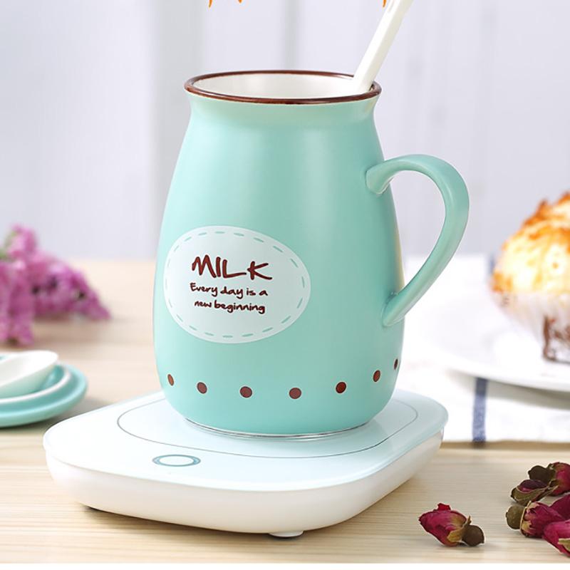Coffee Mug Warmer With ceramic Cup usb Cable & Cup Warmer Set For