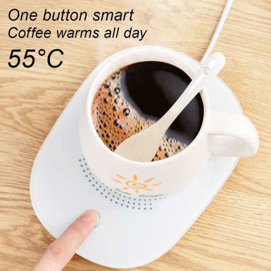 Coffee Mug Warmer,Smart Warmers Desk Cup Electric Plate Auto On/Off Gravity  Induction Intelligent Gravity Sensing Heater Heating Beverage Drink for