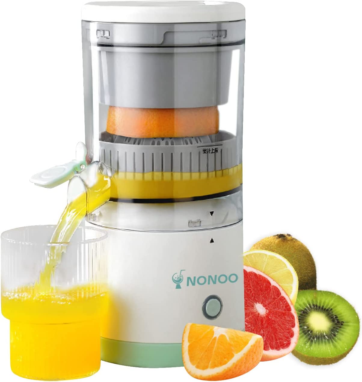 Portable electric citrus juicer rechargeable hands free all goodz